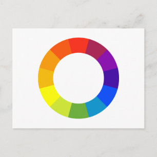 Carte Postale roue couleur
