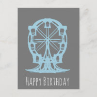 Roue de Ferris Anniversaire Dessinée à la Main