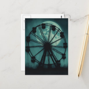 Carte Postale Roue de manège abandonnée