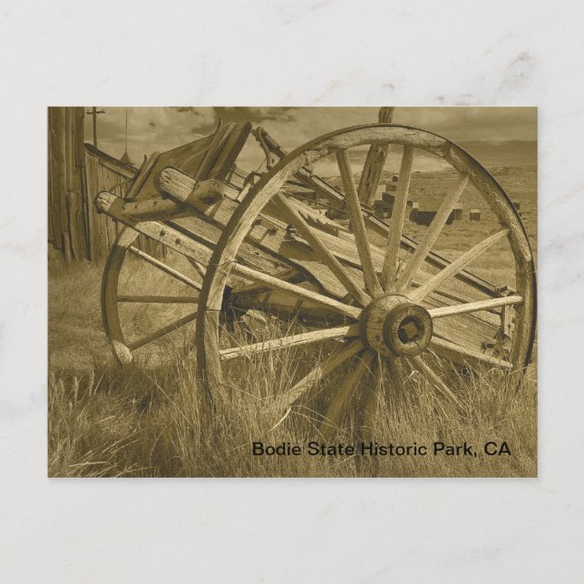Carte Postale Roue en Wagon Bodie 1 (Devant)