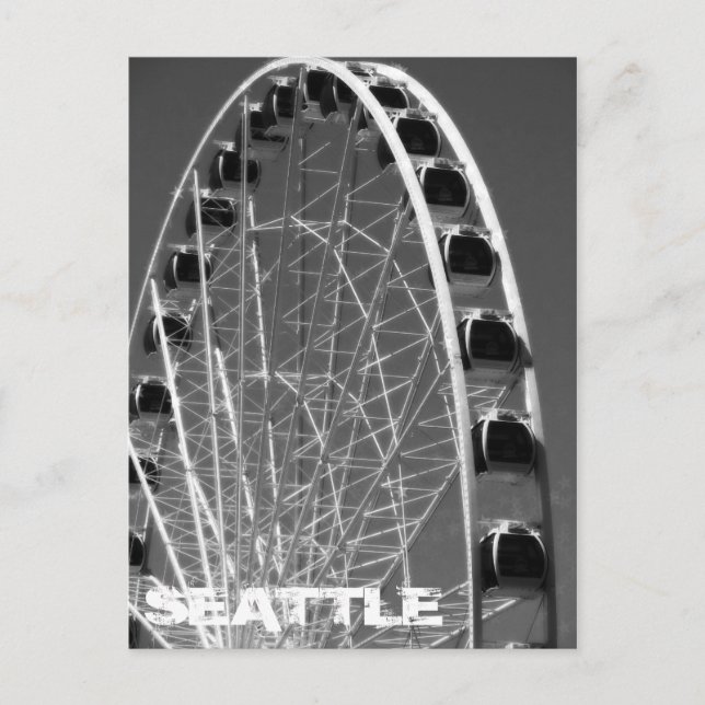 Carte Postale Roue Seattle Ferris (Devant)