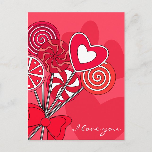 Carte postale Rouge (Devant)