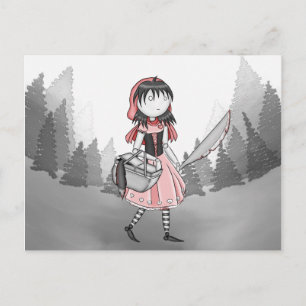 Carte postale rouge Bloody Lil