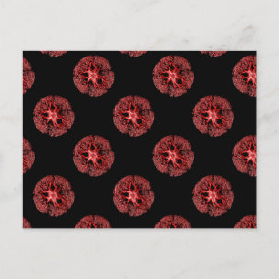 Carte Postale Rouge sur le détail du Tentacle noir