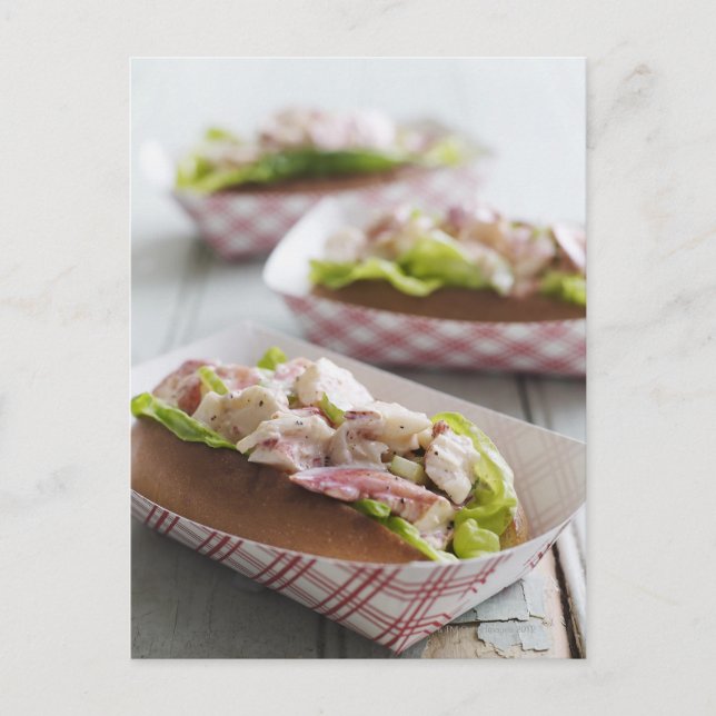 Carte Postale Rouleau de homard du Maine (Devant)