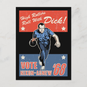 Carte Postale Roulez avec Nixon