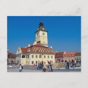 Carte Postale Roumanie, Brasov, Place principale de la ville