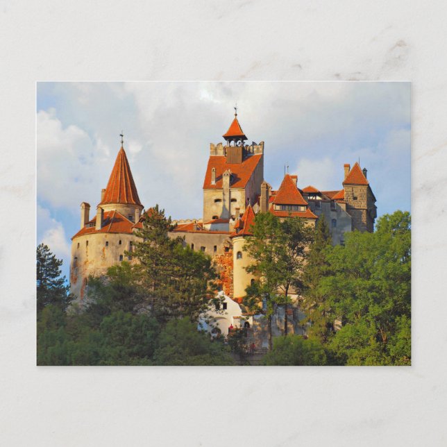 Carte Postale Roumanie, château de Dracula, Bran, Transylvannie, (Devant)