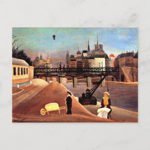 Carte Postale Rousseau - Île Saint-Louis et Notre-Dame