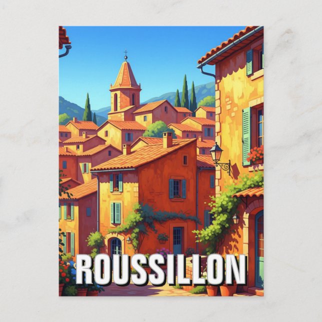 Carte Postale Roussillon France (Devant)