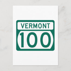 Carte Postale Route 100, Vermont, USA