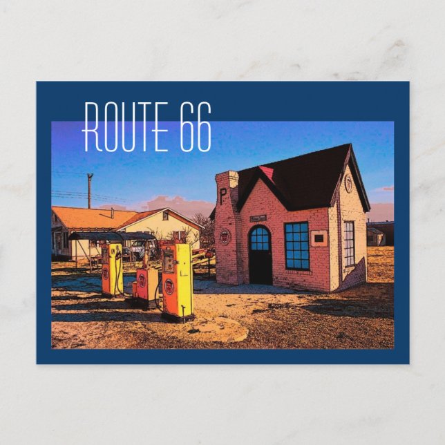Carte postale Route 66 (Devant)