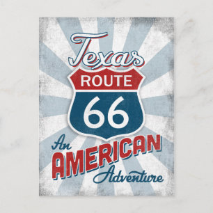 Carte Postale Route 66 Amérique Vintage