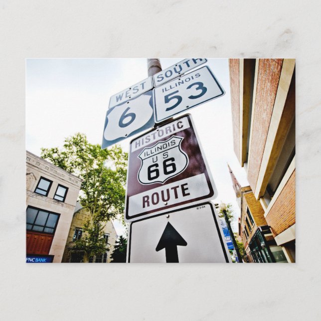 Carte Postale Route 66, chemin Mother (Devant)