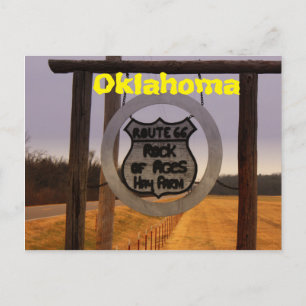 Carte Postale Route 66 Oklahoma Post Card