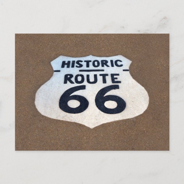 Carte Postale Route 66 Pavement Signal, Springfield, Illinois (Devant)