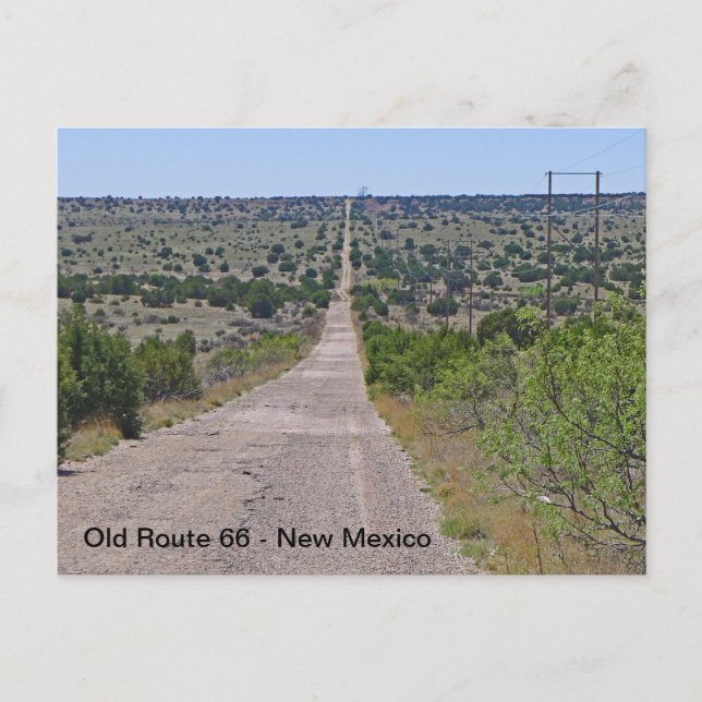 Carte Postale Route 66 près de Tucumcari Nouveau-Mexique (Devant)