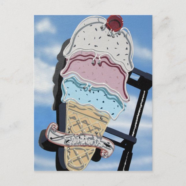 Carte postale Route 66 Twisters Ice Cream Sign (Devant)