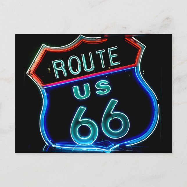 Carte postale Route 66 vintage (Devant)