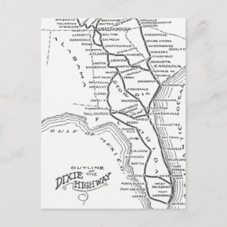 Carte Postale Route D1