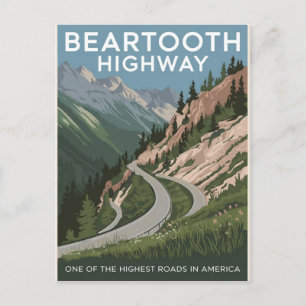 Carte Postale Route de Beartooth