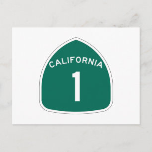 Carte Postale Route d'État 1, Californie, États-Unis