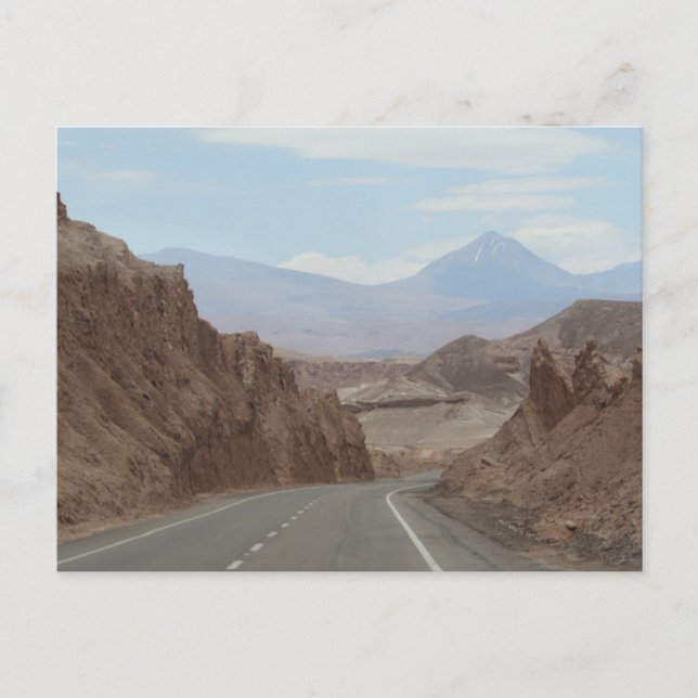 Carte Postale Route du désert, Atacama Désert Chili (Devant)