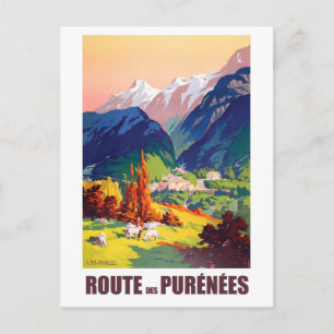 Carte Postale Route en Pyrénées, France