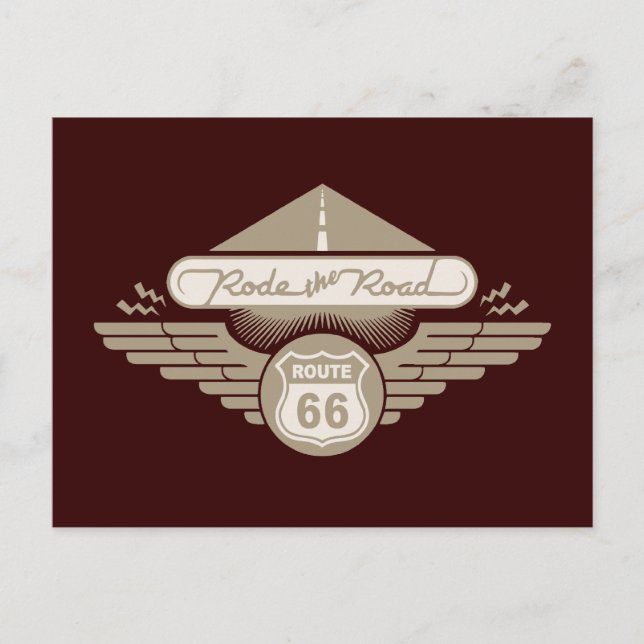Carte Postale Route -or (Devant)