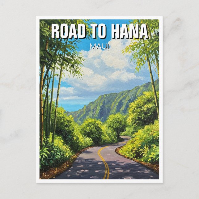 Carte Postale Route vers Hana Maui Hawaii Travel (Devant)