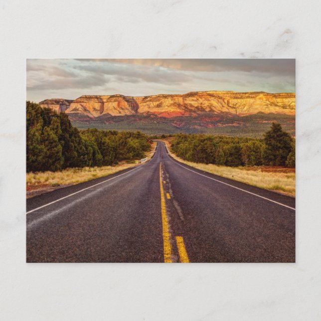 Carte Postale Route vers l'aventure (Devant)