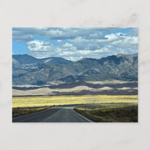 Carte Postale Route vers le parc national des grandes dunes de s