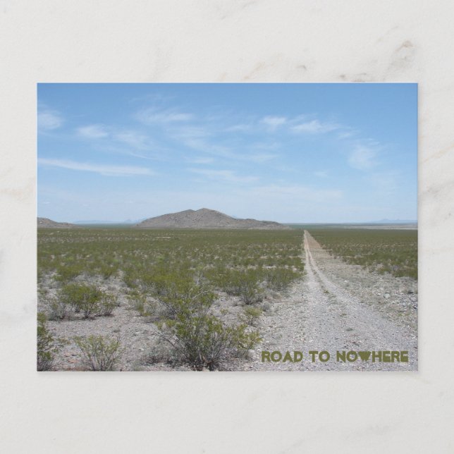 Carte Postale Route vers nulle part (Devant)