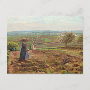 Carte Postale Route vers Rouen, Pontoise par Camille Pissarro