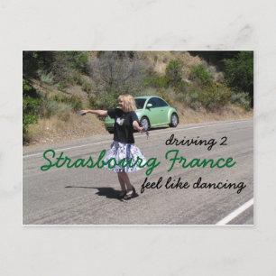 Carte Postale Route vers Strasbourg France