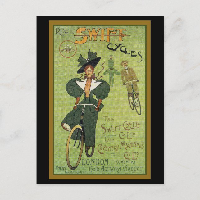 Carte Postale Router les cycles rapides (Devant)