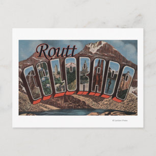 Carte Postale Routt, ColoradoGrandes lettres ScènesRoutt, CO