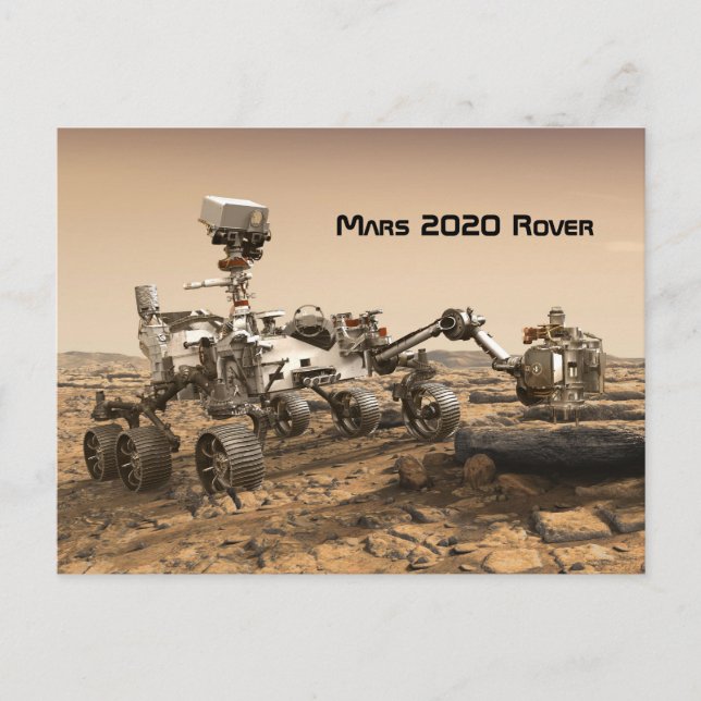 Carte Postale Rover Mars 2020 (Devant)