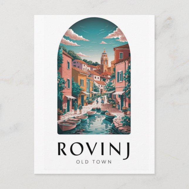Carte postale Rovinj Croatia VintageTravel (Devant)