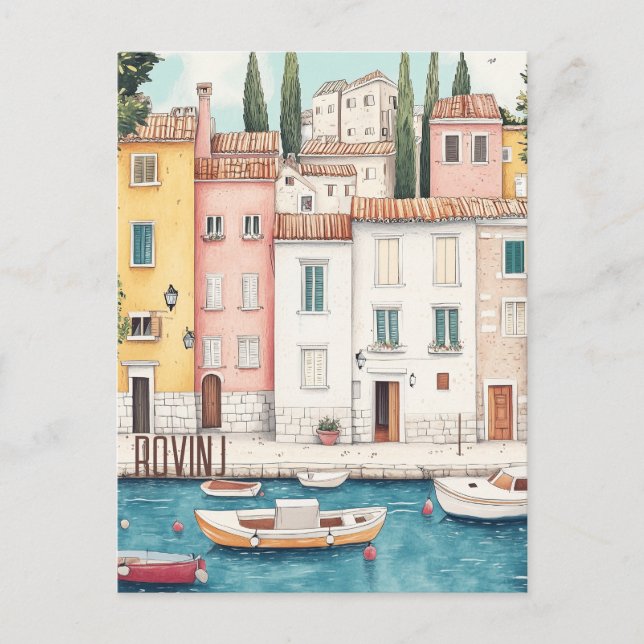 Carte Postale Rovinj Croatie Voyage (Devant)