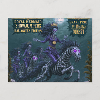 Carte Postale Royal Mermaid Showjumpers Édition Halloween