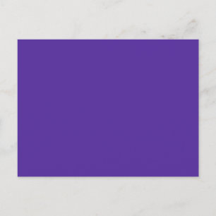 Carte Postale ROYAL PURPLE (couleur solide) ~