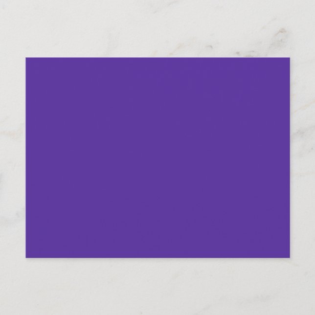 Carte Postale ROYAL PURPLE (couleur solide) ~ (Devant)