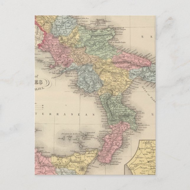 Carte Postale Royaume de Naples ou les Deux Sicilies (Devant)