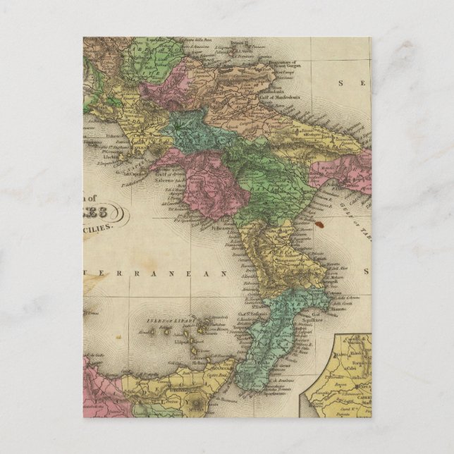 Carte Postale Royaume de Naples ou Les Deux Sicilies 2 (Devant)