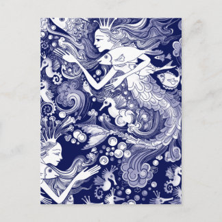 Carte Postale Royaume d'hippocampe