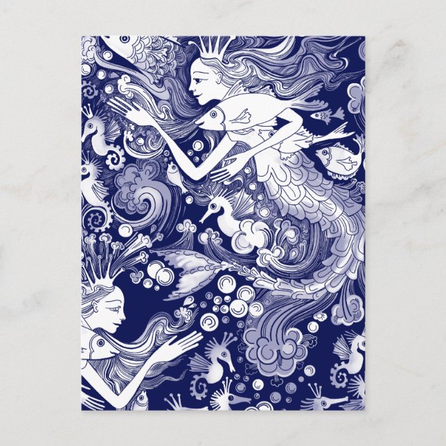 Carte Postale Royaume d'hippocampe (Devant)