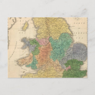 Carte Postale Royaumes des Anglo-Saxons