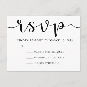 Carte postale RSVP