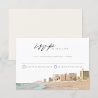 Carte postale RSVP Aquarelle ATLANTIC CITY